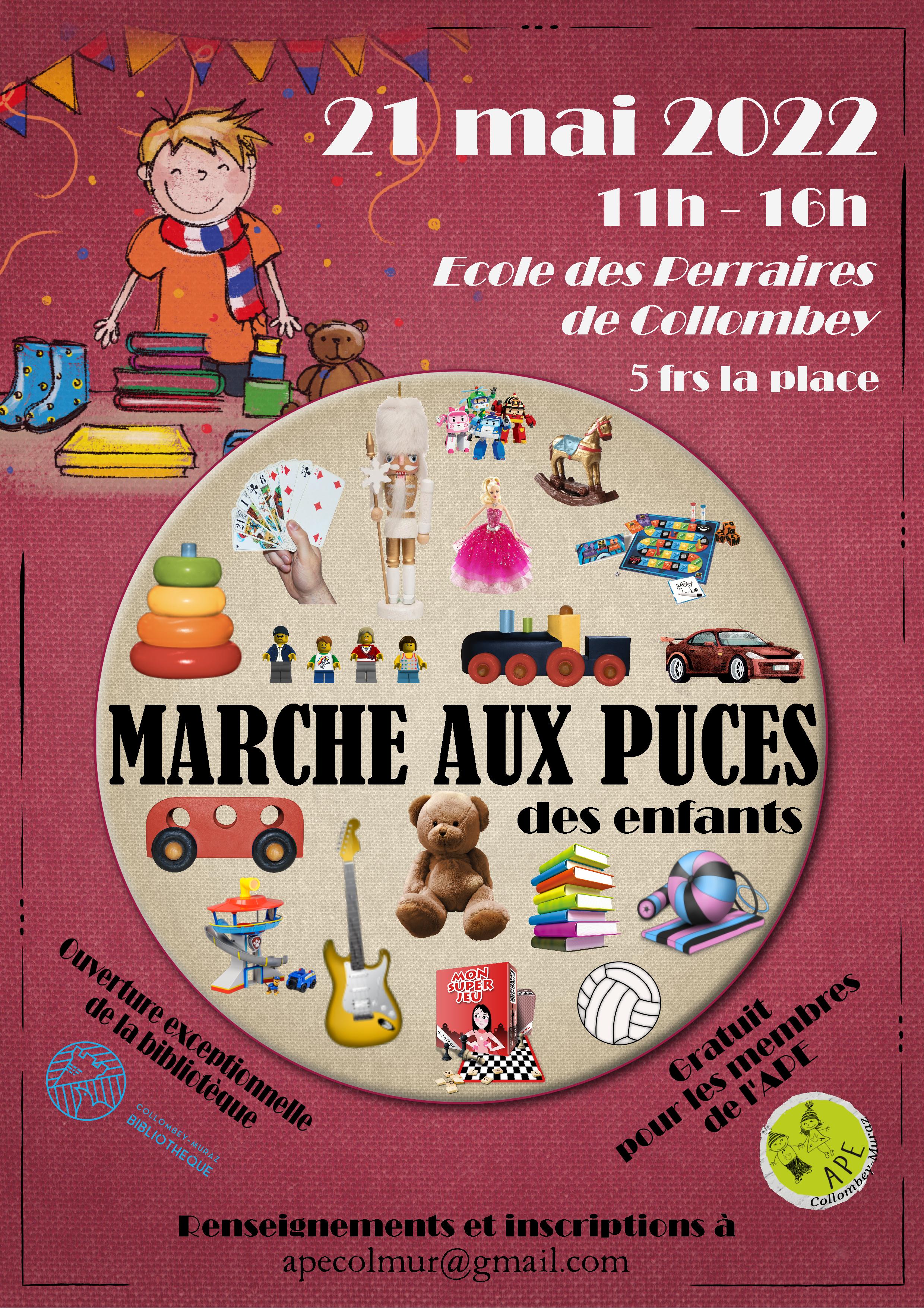 Marché aux puces à Collombey-Muraz